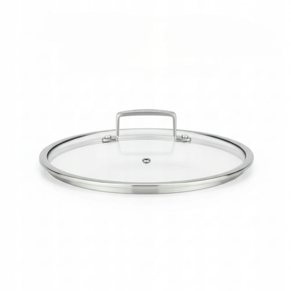 PUODAS NERŪDIJANČIO PLIENO KŪNO 26 cm MASTERPAN žemu dangčiu