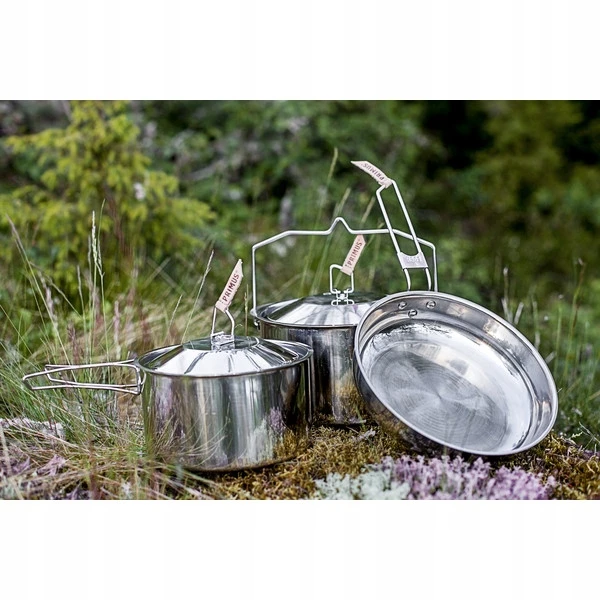Švedija Puodas Primus Campfire Cookset stainless steel large