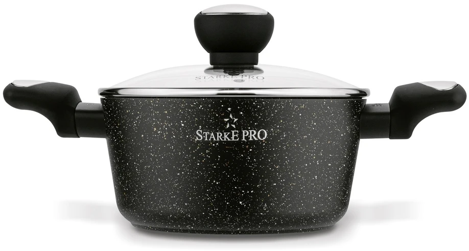 PUODAS su DANČIO indukcija Aliuminio dujos Starke Pro Strappo Marble 1,2 l