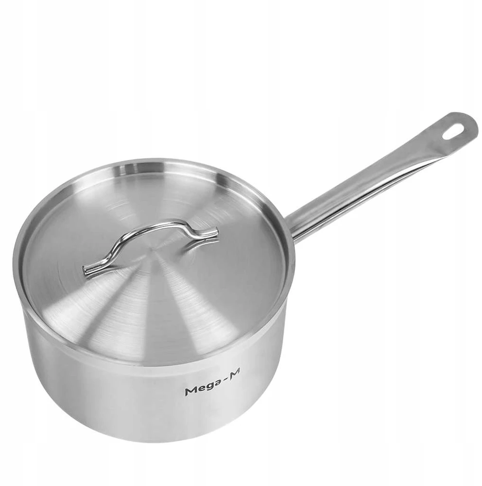 Puodas su dangčiu, indukcinis, 5L, nerūdijantis plienas, 22cm Mega-M PRO