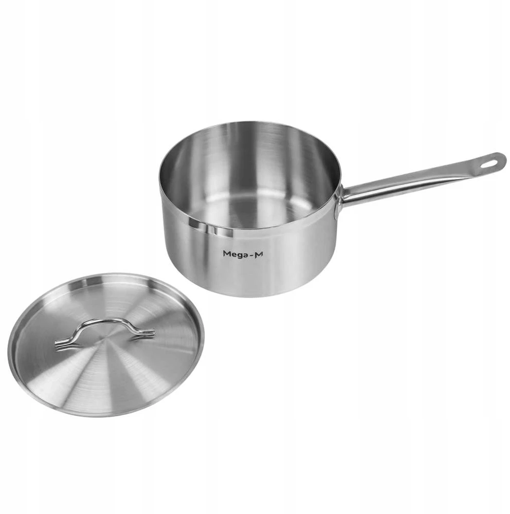 Puodas su dangčiu, indukcinis, 5L, nerūdijantis plienas, 22cm Mega-M PRO