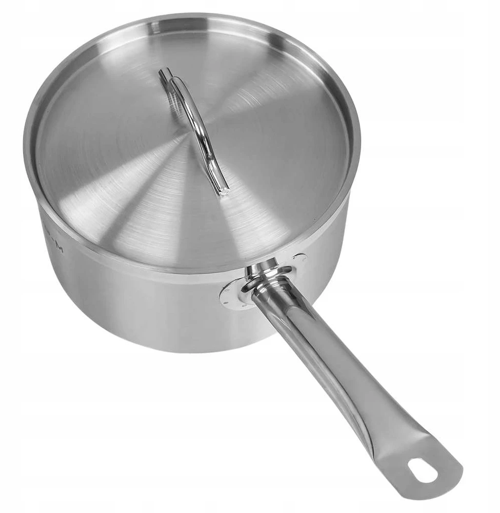 Puodas su dangčiu, indukcinis, 5L, nerūdijantis plienas, 22cm Mega-M PRO