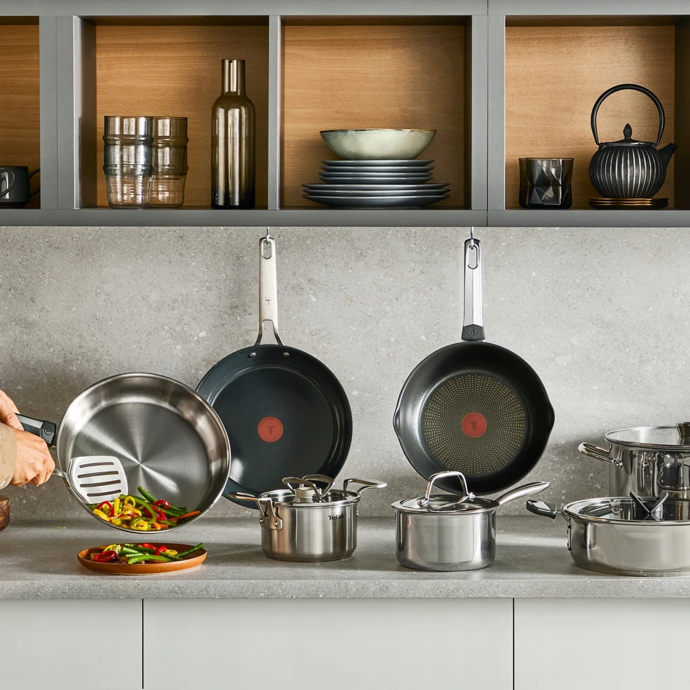 Puodas su dangčiu TEFAL Emotion+ E3366355 26cm 7,7L indukcinis maitinimas