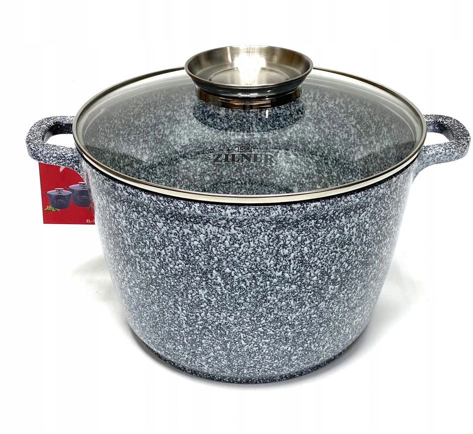 Puodas su dangčiu Zilner, 10 l.