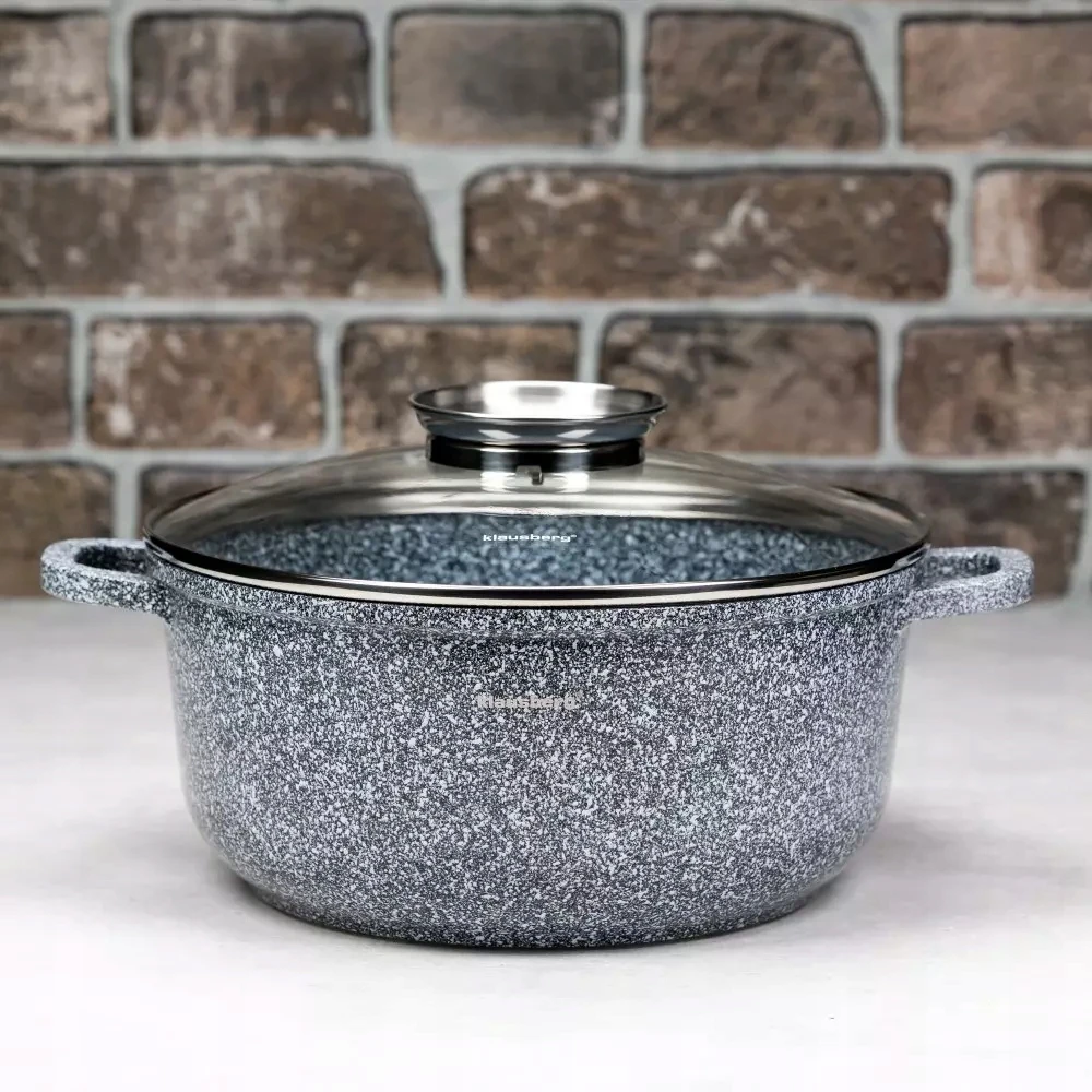 PUODAS SU DANGIU, MARMURO DANGA 24CM 4,5L KLAUSBERG