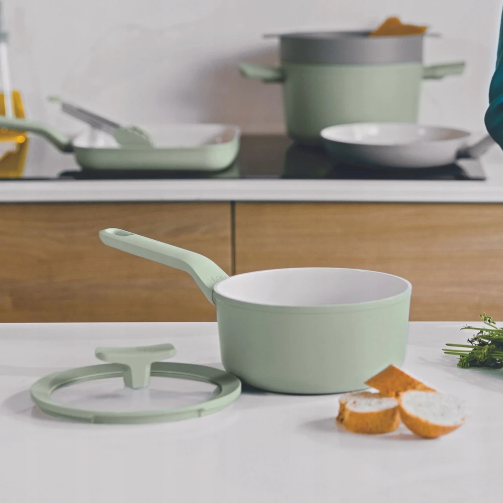 Puodas su dangteliu 18 cm 2L indukciniam mažam dujų balansui BergHOFF