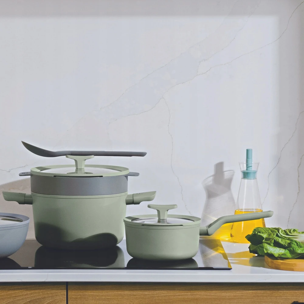 Puodas su dangteliu 18 cm 2L indukciniam mažam dujų balansui BergHOFF