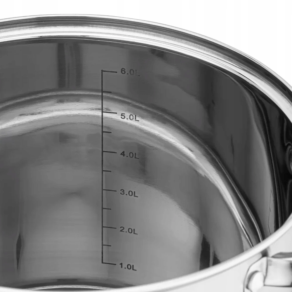 Puodas su dangteliu, 22 cm aukščio, plieno, dujų indukcija, Altom Design Fabio, 7 l