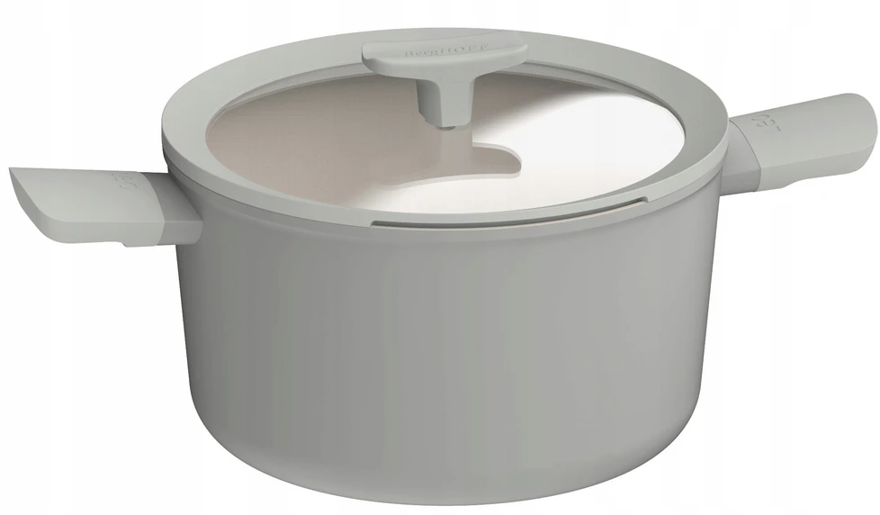 Puodas su dangteliu 24cm BERGHOFF Leo Balance Eco Pilkas 3950430 5,5L indukcinis