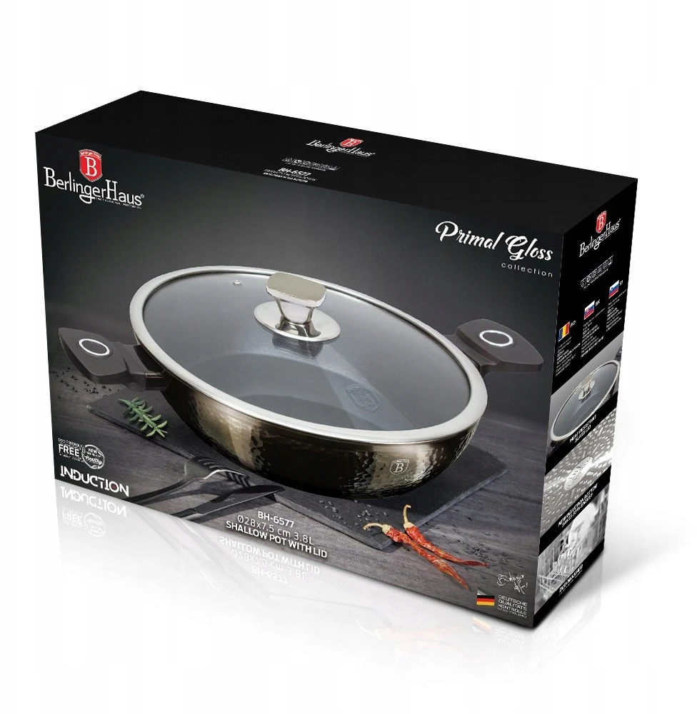 Puodas su dangteliu 28cm Berlinger Haus BH-6577 Primal Gloss
