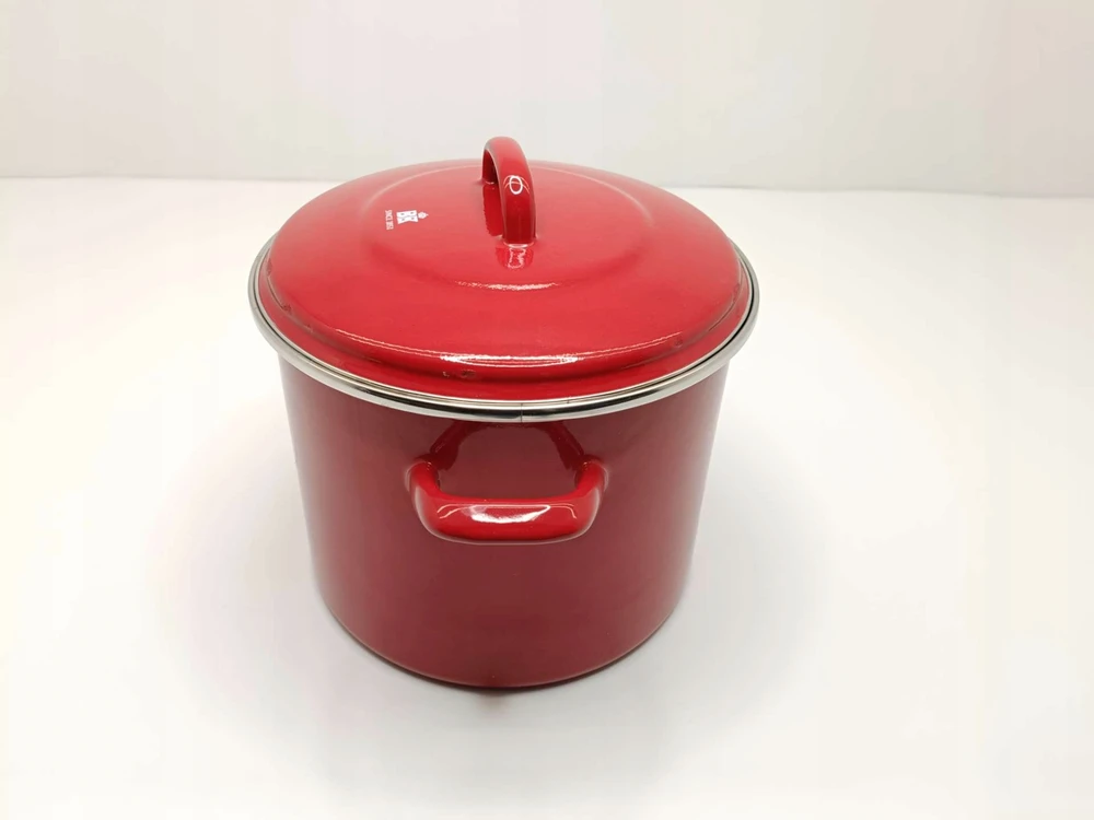 Puodas su dangteliu, BK Holland Indigo Pot, raudonas, 8,7 l (DEFEKTAS)