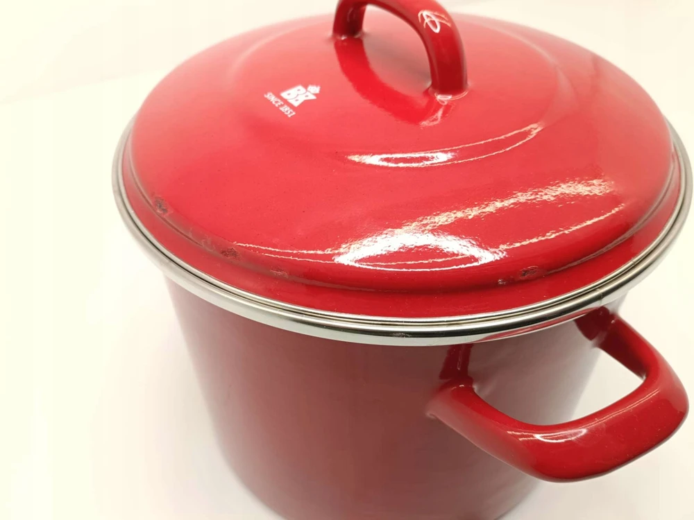 Puodas su dangteliu, BK Holland Indigo Pot, raudonas, 8,7 l (DEFEKTAS)