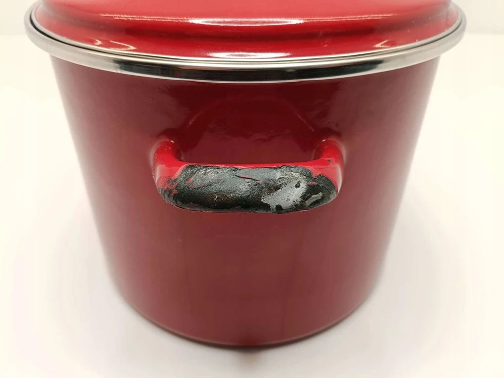 Puodas su dangteliu, BK Holland Indigo Pot, raudonas, 8,7 l (DEFEKTAS)