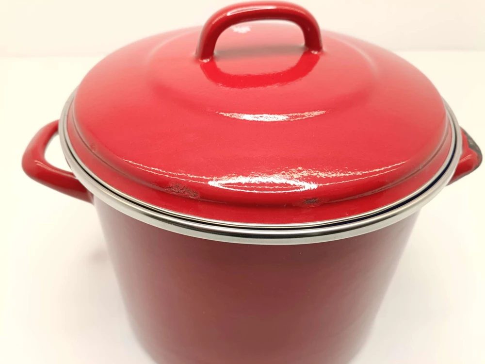 Puodas su dangteliu, BK Holland Indigo Pot, raudonas, 8,7 l (DEFEKTAS)