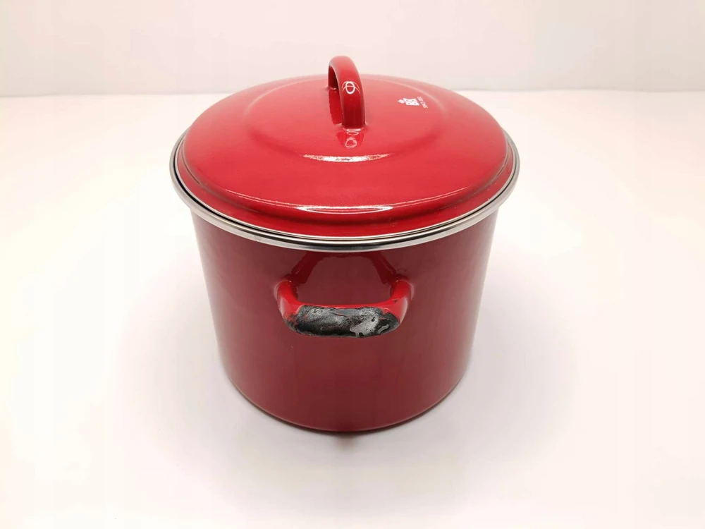 Puodas su dangteliu, BK Holland Indigo Pot, raudonas, 8,7 l (DEFEKTAS)