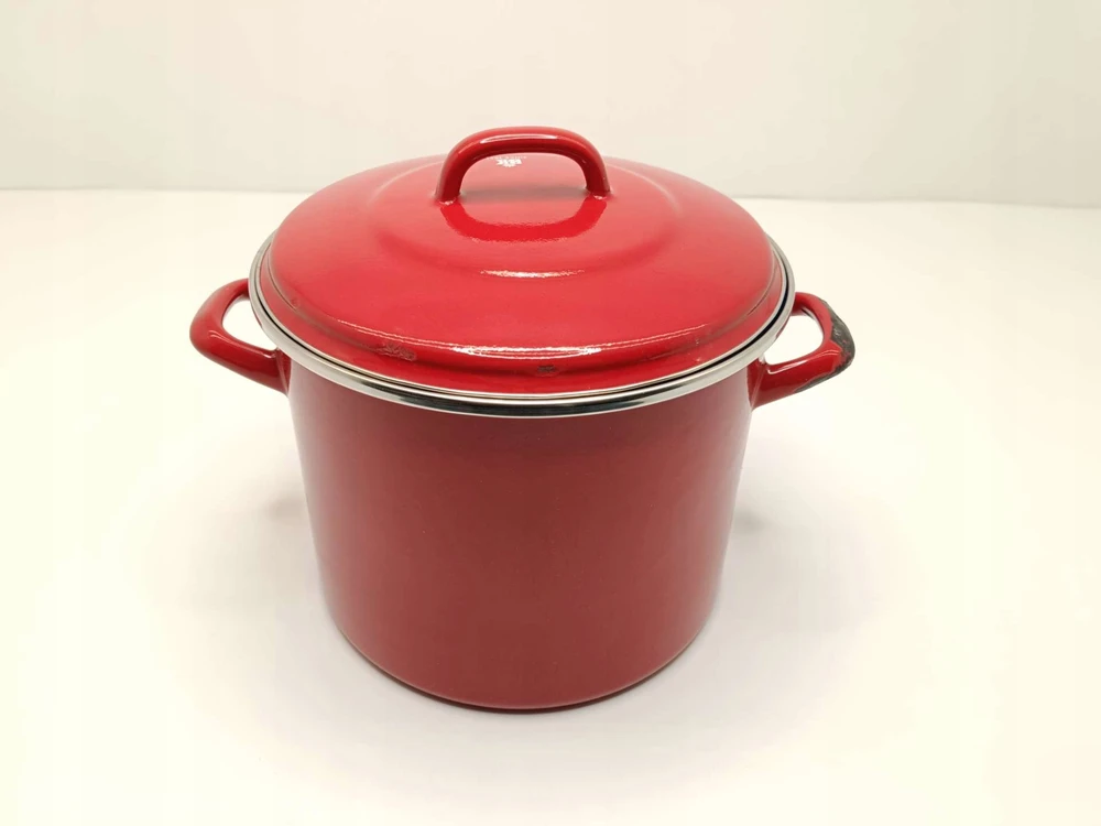 Puodas su dangteliu, BK Holland Indigo Pot, raudonas, 8,7 l (DEFEKTAS)