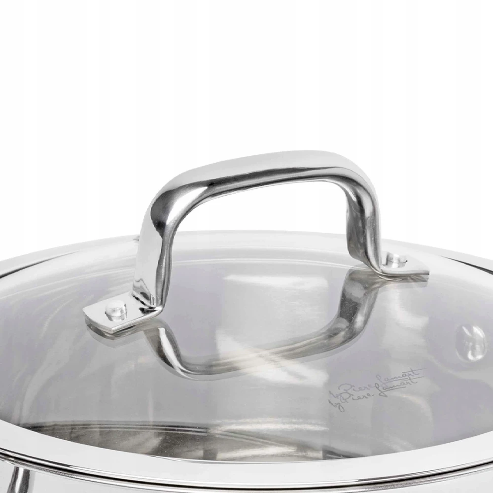 Puodas su dangteliu Dujų indukcija Lamart PRESTIGE LTSS2418 7,9L nerūdijantis plienas