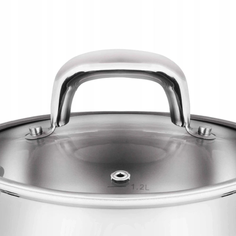 Puodas su dangteliu Dujų indukcinis Lamart SHAPE LT1158 1,8L nerūdijantis plienas