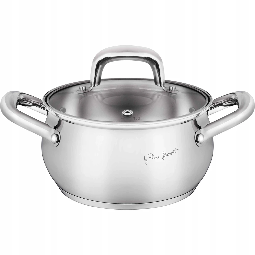 Puodas su dangteliu Dujų indukcinis Lamart SHAPE LT1158 1,8L nerūdijantis plienas
