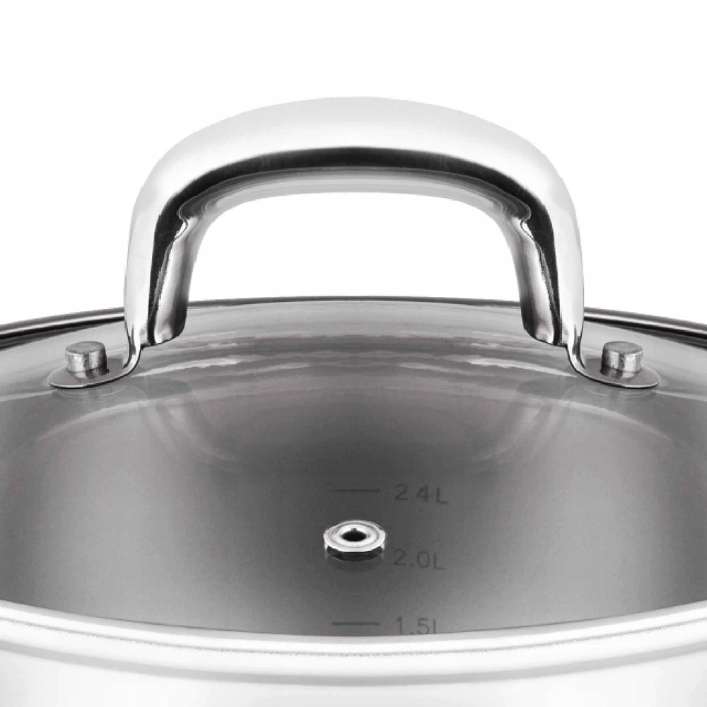 Puodas su dangteliu Dujų indukcinis Lamart SHAPE LT1159 2,6L nerūdijantis plienas