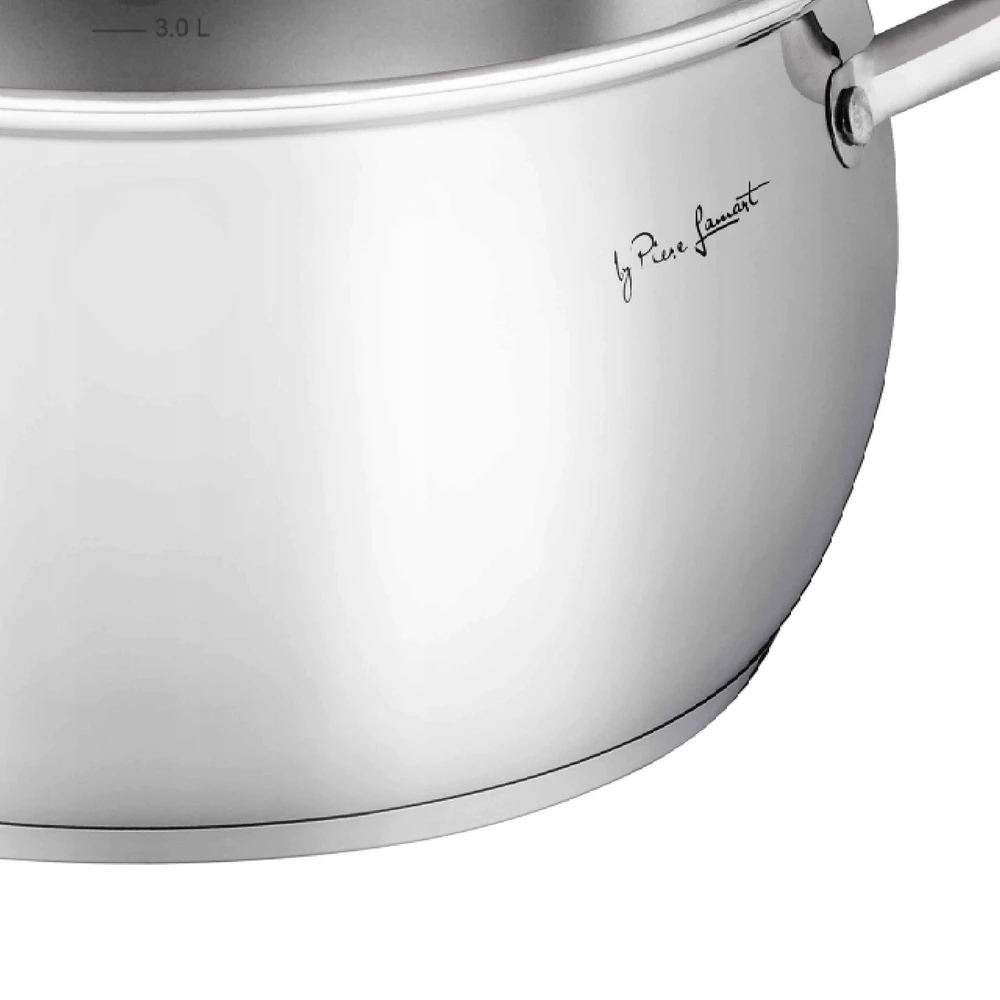 Puodas su dangteliu Dujų indukcinis Lamart SHAPE LT1161 4.7L Nerūdijantis plienas