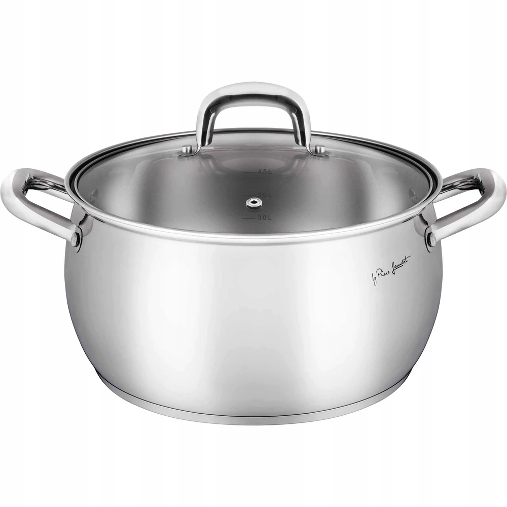 Puodas su dangteliu Dujų indukcinis Lamart SHAPE LT1161 4.7L Nerūdijantis plienas