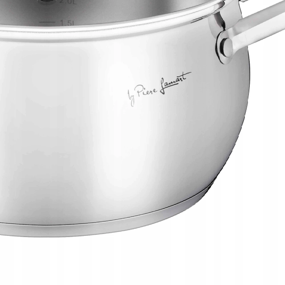 Puodas su dangteliu Dujų indukcinis Lamart SHAPE LT1159 2,6L nerūdijantis plienas