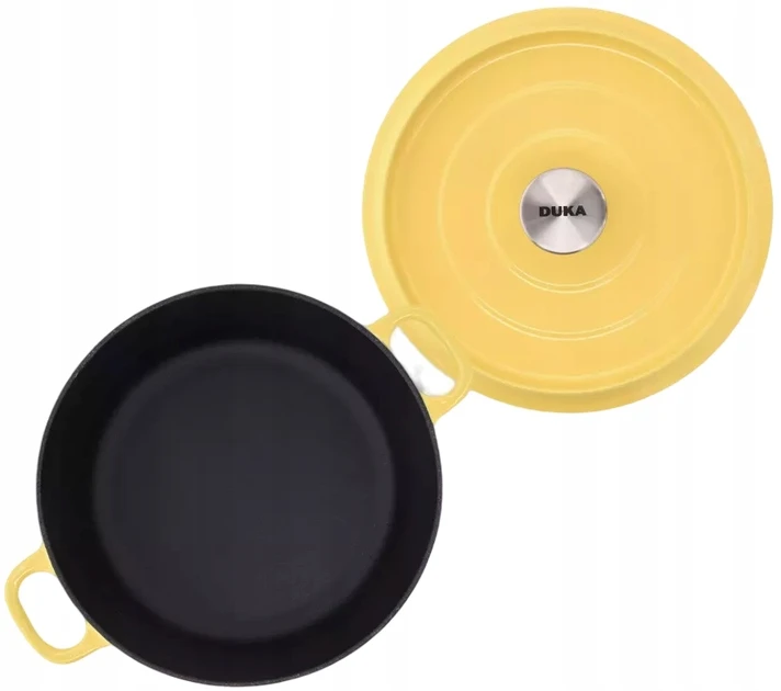 Puodas su dangteliu Duka Bjorn geltonasis ketus 4200 ml