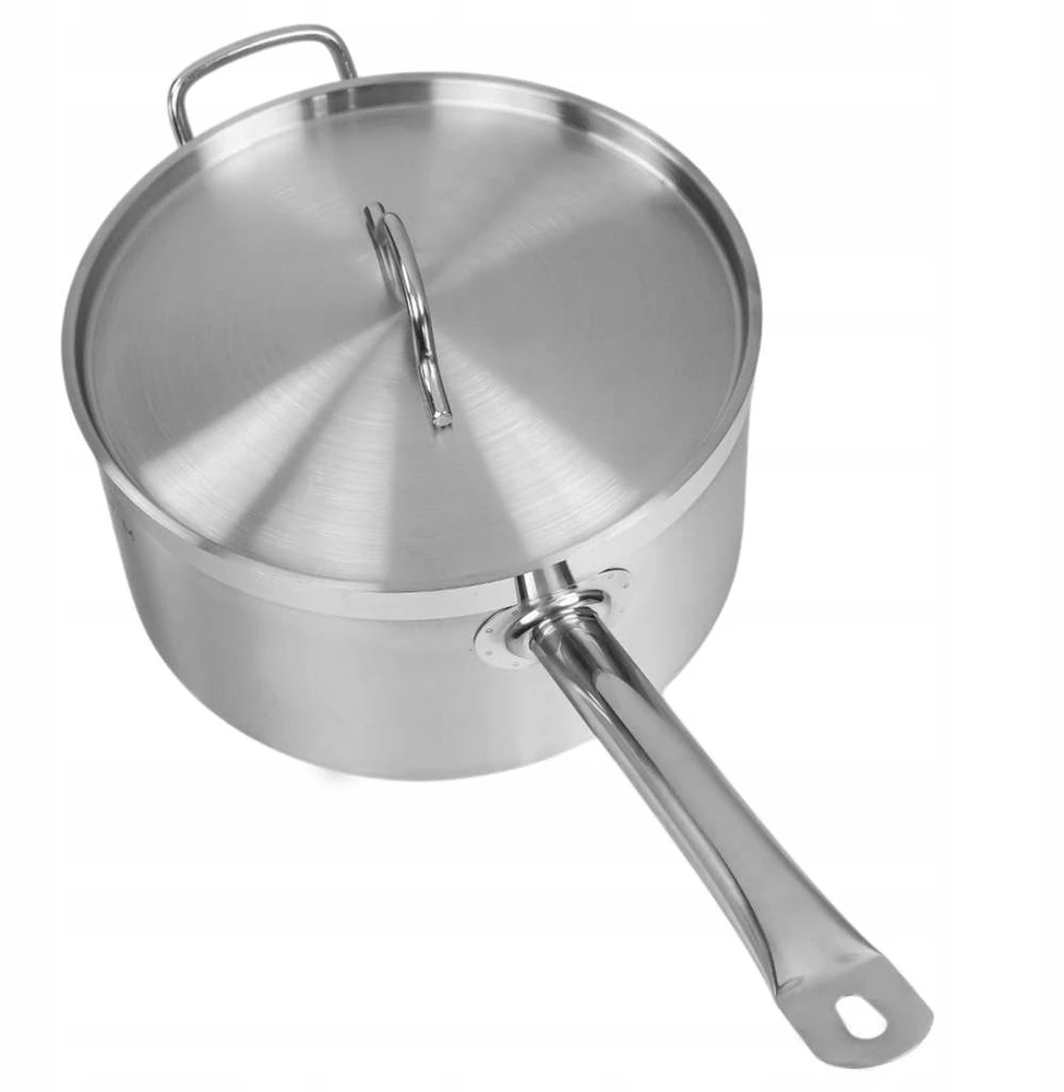 Puodas su dangteliu, indukcinis 8L, nerūdijantis plienas, 26cm Mega-M PRO