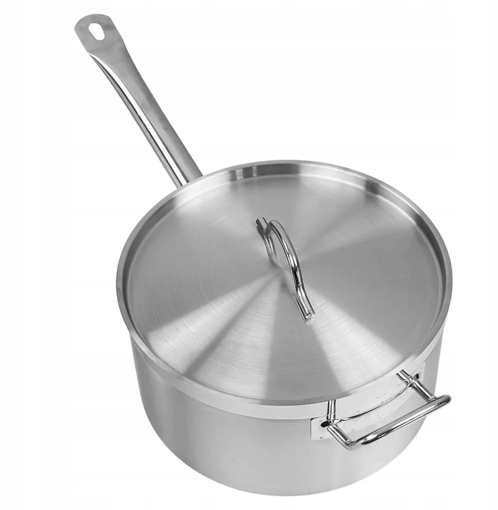 Puodas su dangteliu, indukcinis 8L, nerūdijantis plienas, 26cm Mega-M PRO