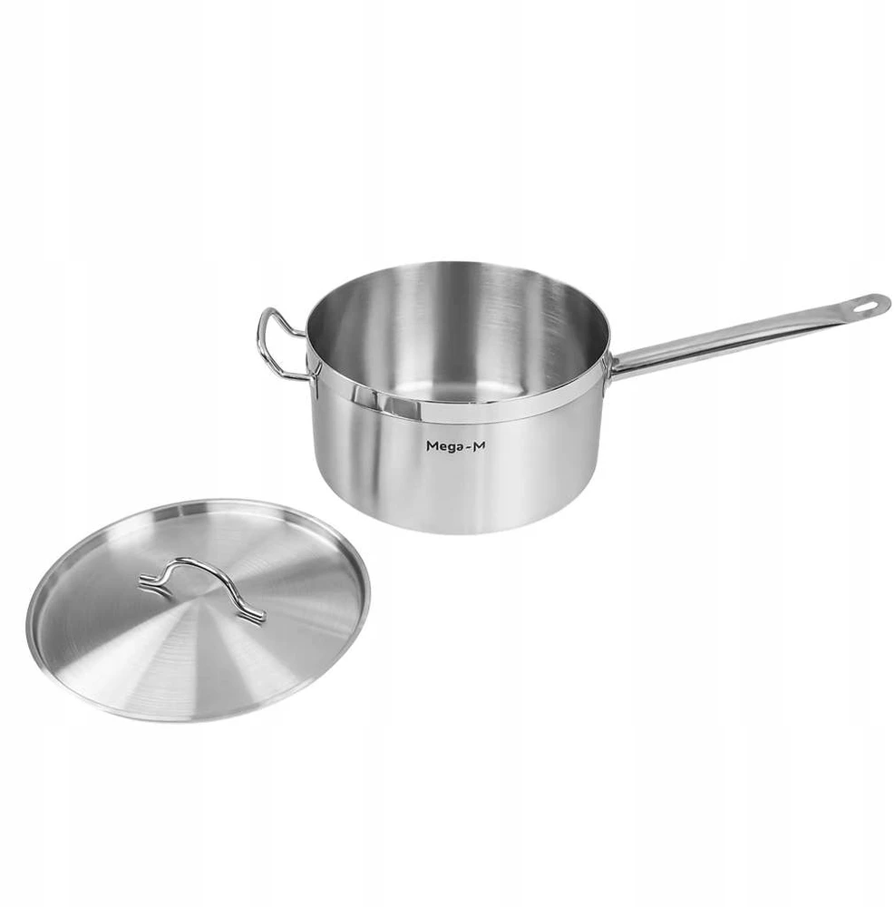 Puodas su dangteliu, indukcinis 8L, nerūdijantis plienas, 26cm Mega-M PRO