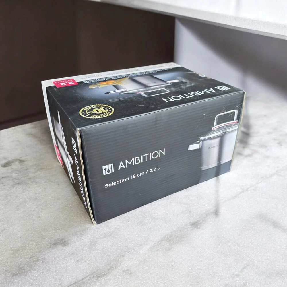 PUODAS SU dangteliu, PLIENINIS AMBITION SELECTION 18cm 2,2L INDUKCIJA