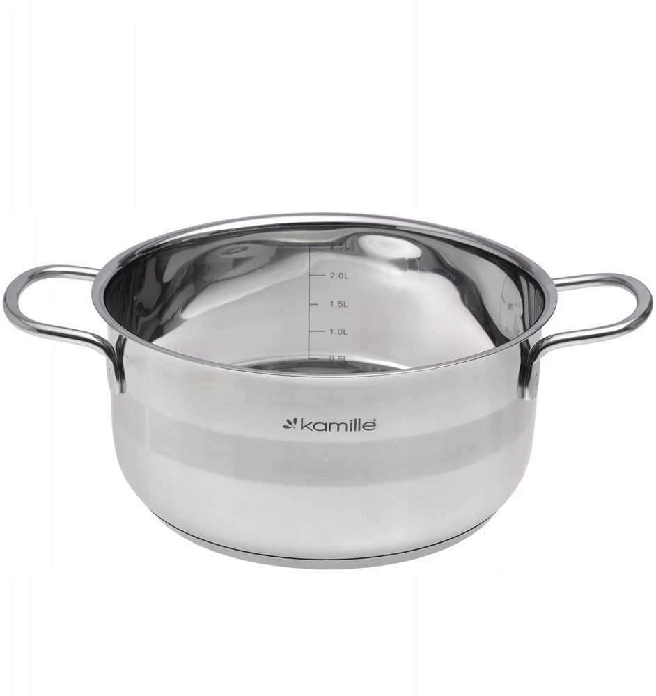 Puodas su dangteliu, plieno, indukcinis, dujinis, 20cm, 3L, KAMILLE