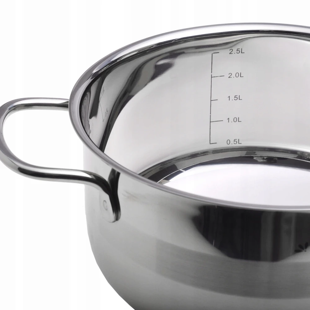 Puodas su dangteliu, plieno, indukcinis, dujinis, 20cm, 3L, KAMILLE