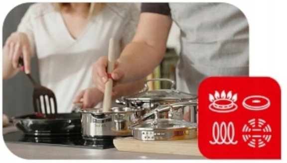 Puodas su dangteliu TEFAL Duetto+ 16cm, indukcinis, nerūdijantis plienas