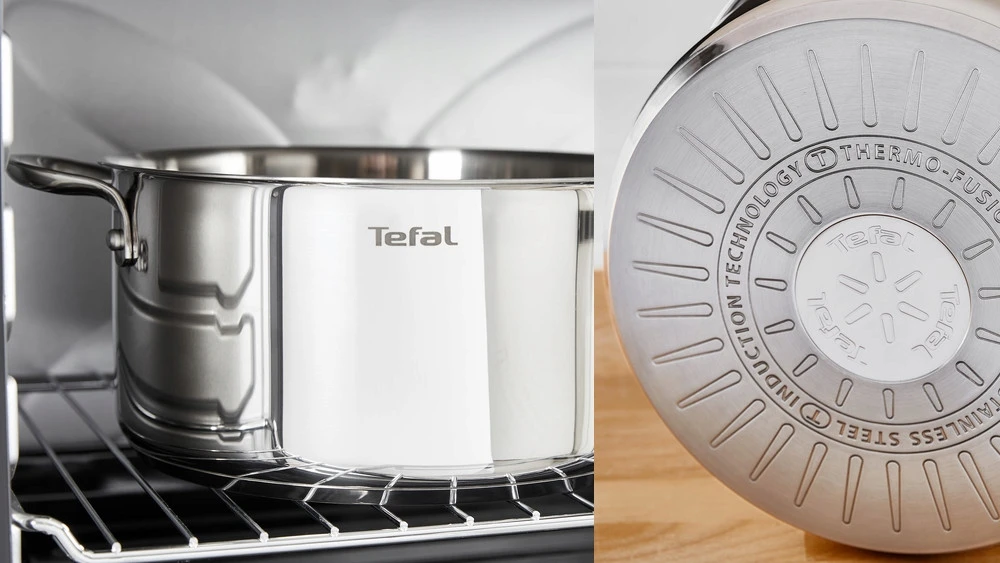 Puodas su dangteliu TEFAL Infinite 24cm 5,4L INDUKCIJA nerūdijantis plienas H8164675