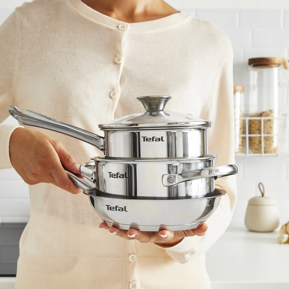 Puodas su dangteliu TEFAL Minis H8744255 16cm indukcinis nerūdijantis plienas