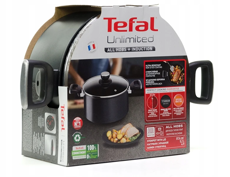 TEFAL Unlimited puodas su dangčiu 24 cm