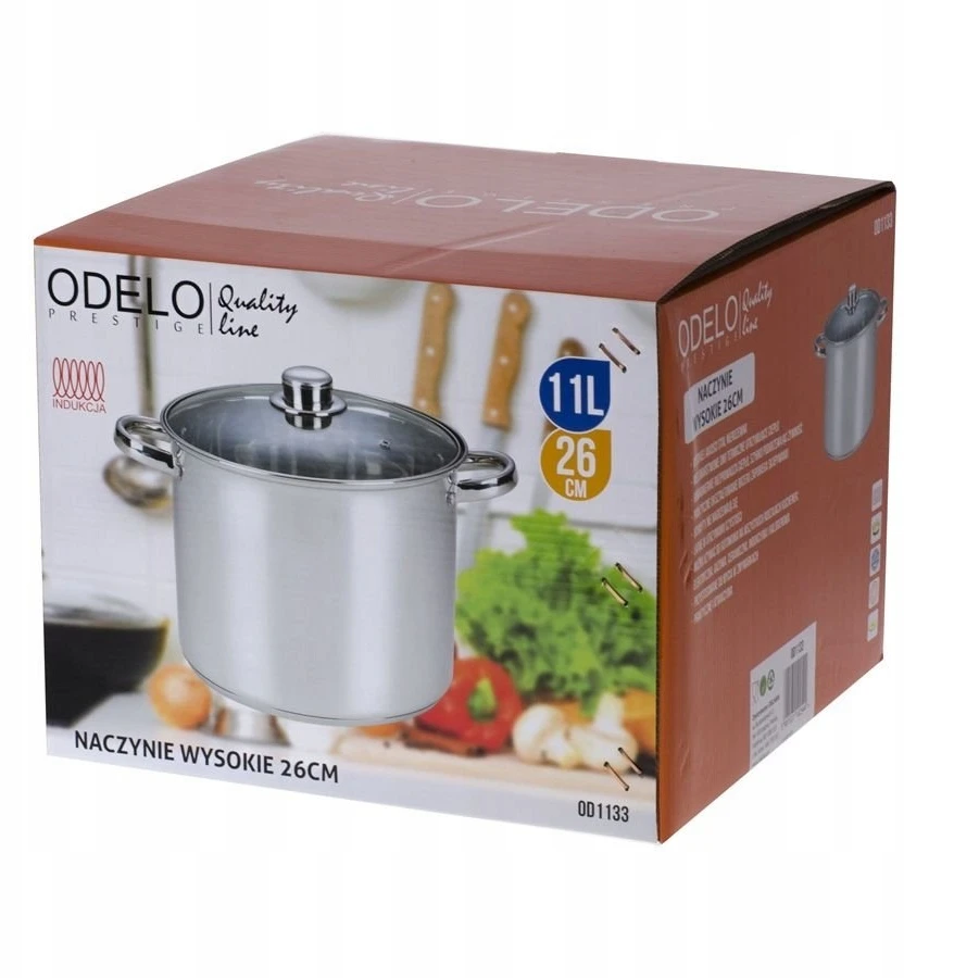 Puodas su dangteliu Vicco gloss 11L ODELO 26cm