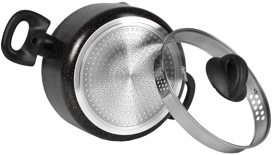 PUODAS su įtempiamu dangčiu BE PFOA BE KADMIO 24cm/ 4.6L FISSMAN DENMARK