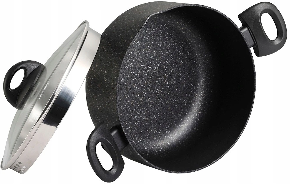 PUODAS su įtempiamu dangčiu BE PFOA BE KADMIO 24cm/ 4.6L FISSMAN DENMARK