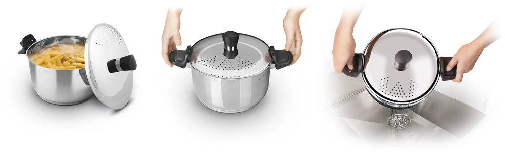 Lamart puodas makaronams iš ner.pl.24cm 5,8l