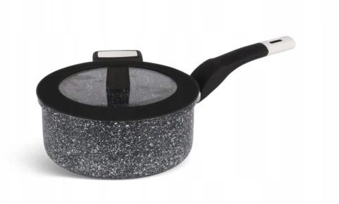 Puodas su silikoniniu dangteliu su granito danga, skirtas indukcijai, 18cm, 1,9L