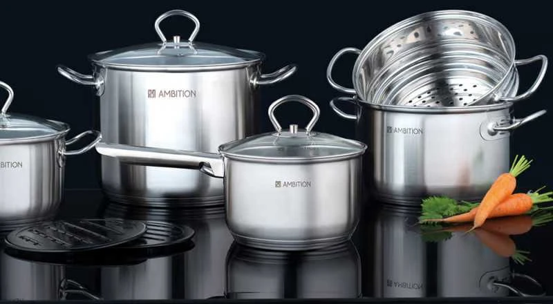 Dajar Puodas su stikliniu dangčiu D22 cm 6.8 l ACERO Ambition 60815