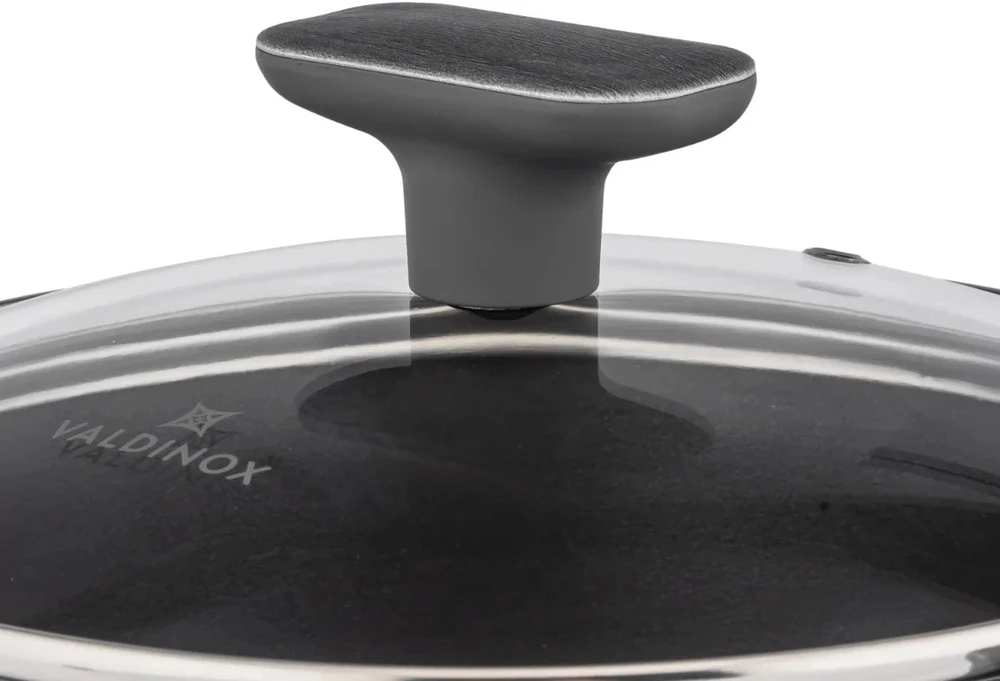 Puodas su stikliniu dangteliu 2,2 l dujų indukcinis Valdinox Modern 20 cm