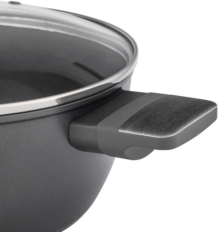 Puodas su stikliniu dangteliu 3,6 l dujų indukcinis Valdinox Modern 24 cm
