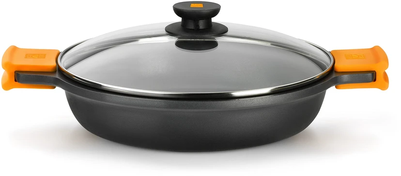 Puodas TRADYCYJNY BRA Puodas 3.1 L 28 cm aluminiowy su dangteliu