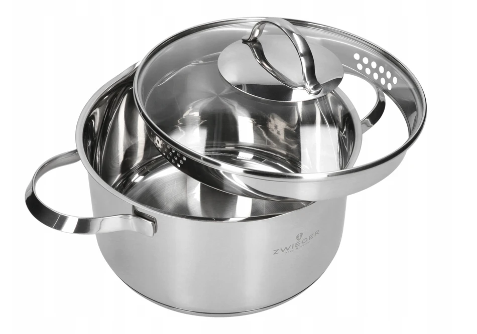 Puodas ZWIEGER VERON 3,9 l su dangčiu 22 cm / nerūdijantis plienas