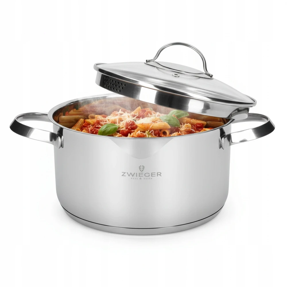 Puodas ZWIEGER VERON 3,9 l su dangčiu 22 cm / nerūdijantis plienas