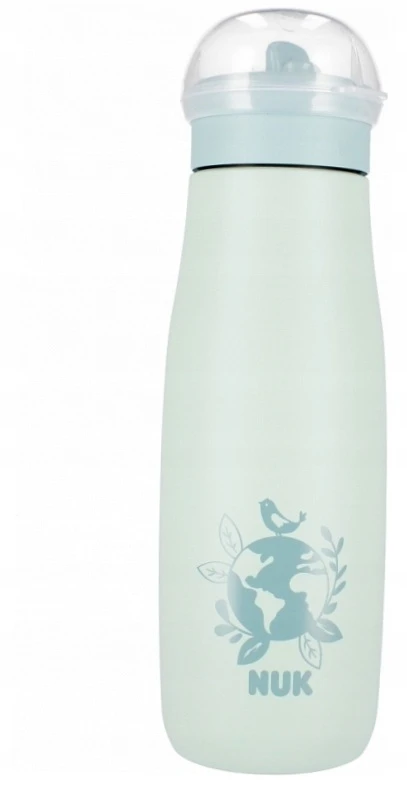 NUK 225328 nerūdijančio plieno puodelis 500ml Mini +12m gaublys